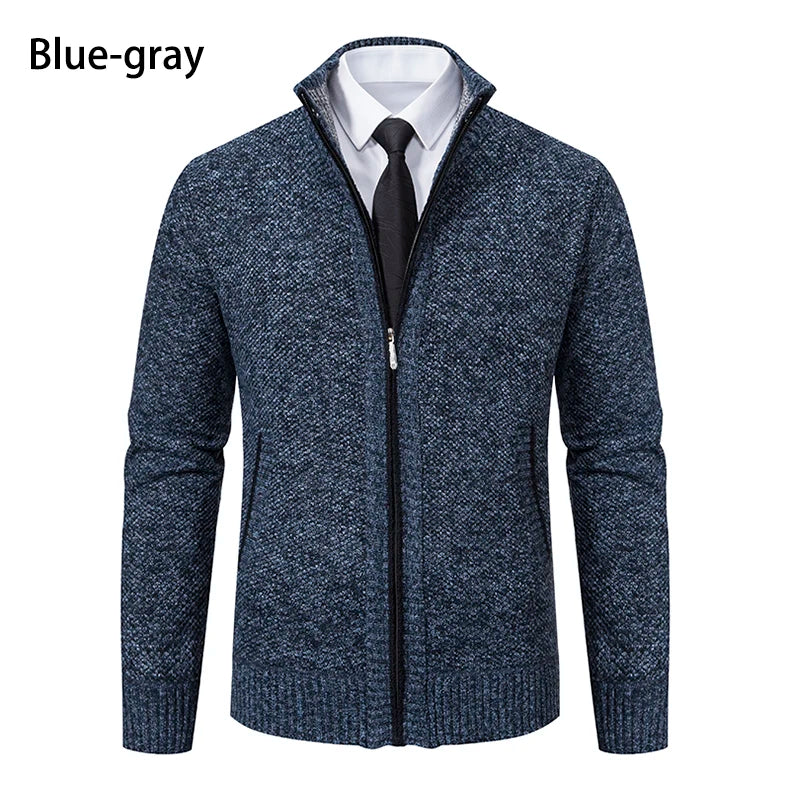 Men's Casual Sports Coat | Autumn & Winter Fleece Zipper Cardigan