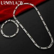 925 Silver Chain Set, Bracelet/Necklace