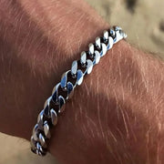 Chunky Cuban Link Bracelet, Stainless Steel