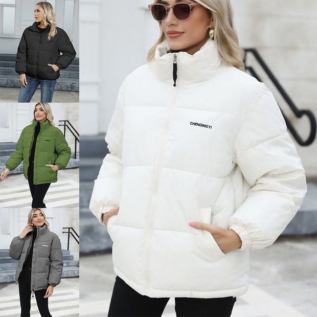 Women's Casual Winter Down Coat – Thick & Windproof