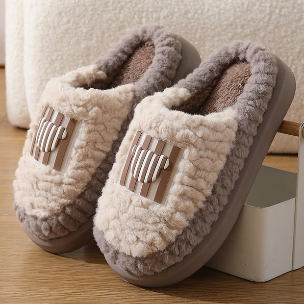 Lamb Slippers – Indoor Non-Slip Winter Shoes