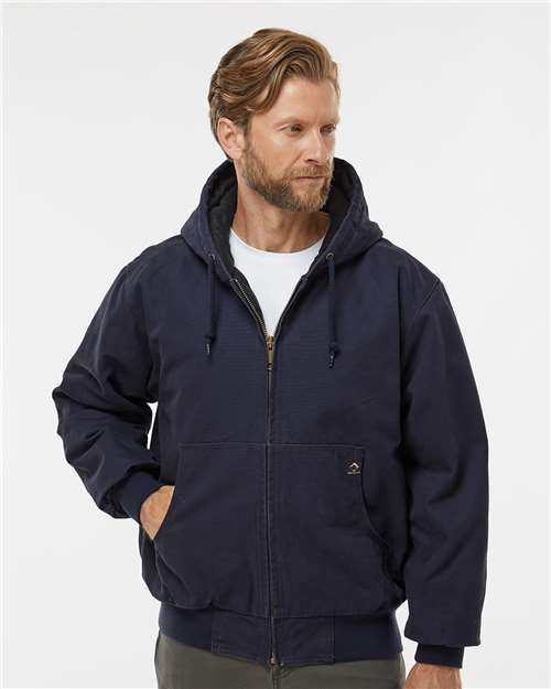 Men's Cheyenne Boulder Cloth™ Hooded Canvas Work Jacket with Tricot Quilt Lining DRI DUCK Style 5020