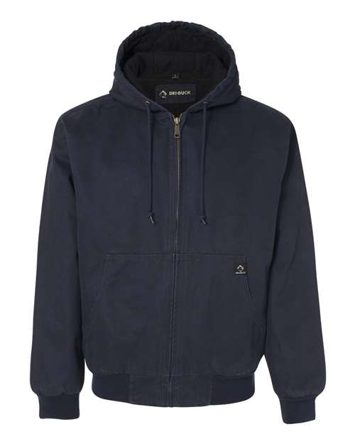 Men's Cheyenne Boulder Cloth™ Hooded Canvas Work Jacket with Tricot Quilt Lining DRI DUCK Style 5020