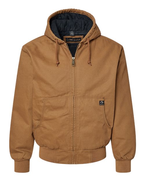 Men's Cheyenne Boulder Cloth™ Hooded Canvas Work Jacket with Tricot Quilt Lining DRI DUCK Style 5020