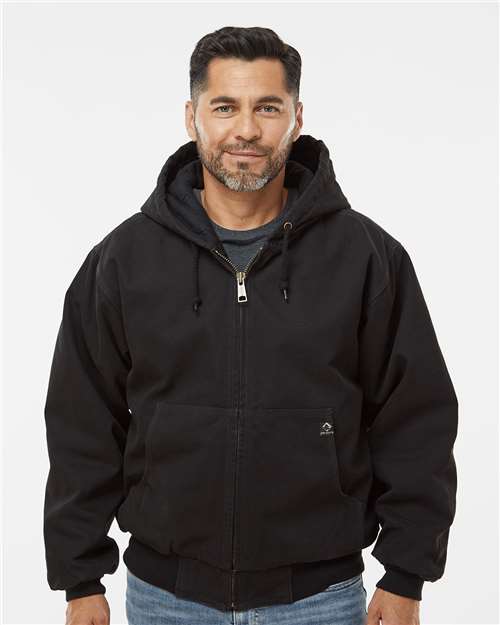 Men's Cheyenne Boulder Cloth™ Hooded Canvas Work Jacket with Tricot Quilt Lining DRI DUCK Style 5020