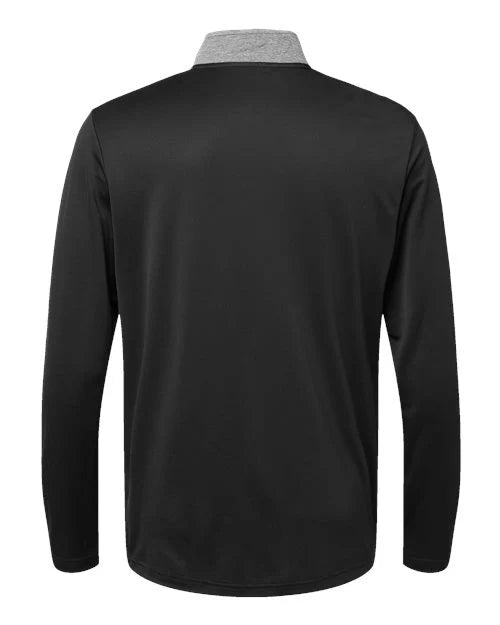 Adidas Heather Block Print Quarter-Zip Pullover