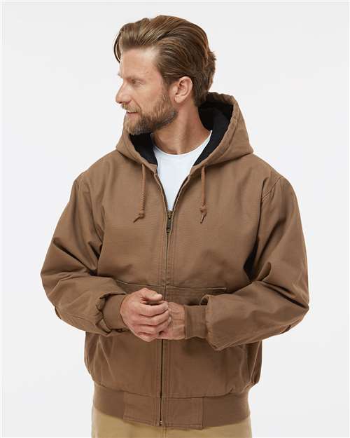 Men's Cheyenne Boulder Cloth™ Hooded Canvas Work Jacket with Tricot Quilt Lining DRI DUCK Style 5020
