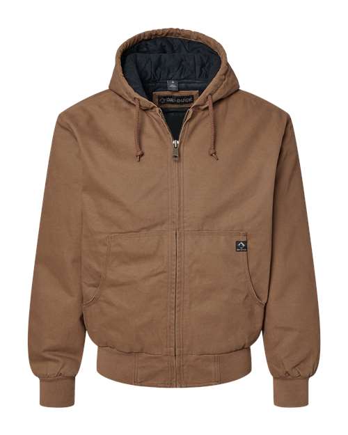 Men's Cheyenne Boulder Cloth™ Hooded Canvas Work Jacket with Tricot Quilt Lining DRI DUCK Style 5020