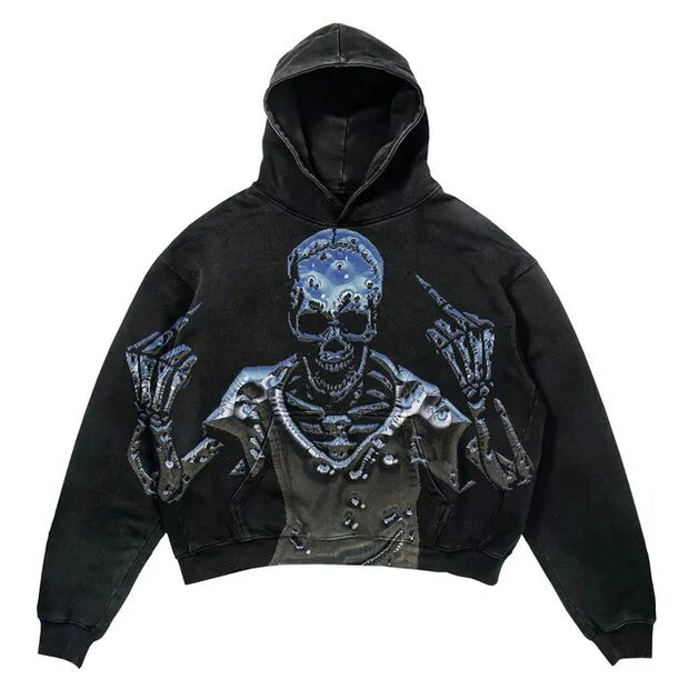 Punk Wind Ninja Printed Hoodies