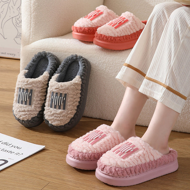 Lamb Slippers – Indoor Non-Slip Winter Shoes