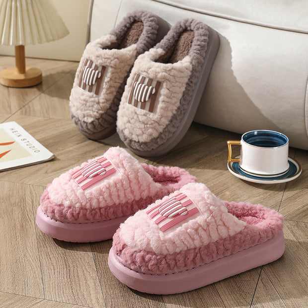 Lamb Slippers – Indoor Non-Slip Winter Shoes