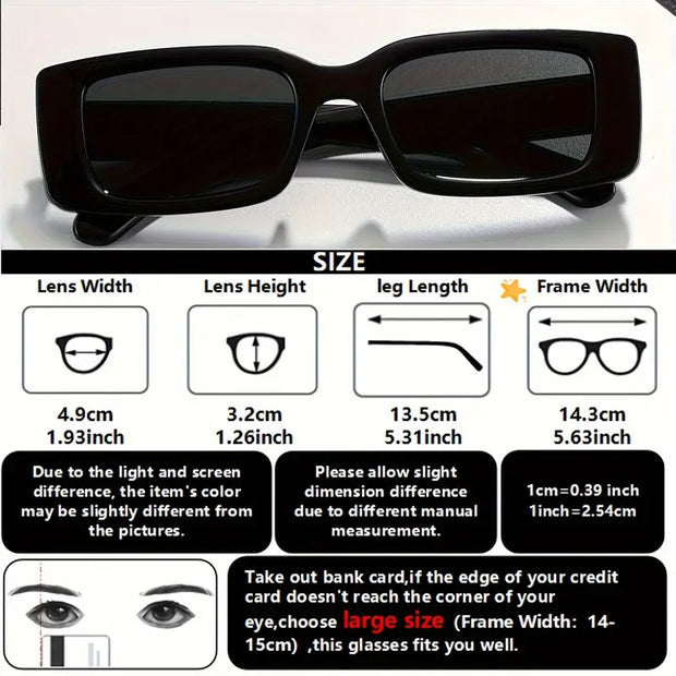 Men's Trendy Square Fashion Glasses