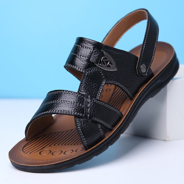 Summer Genuine Leather Beach Sandals