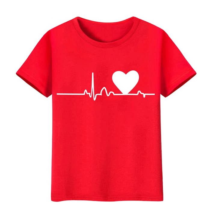 T-shirts mother kids daughter family valentine's day gift