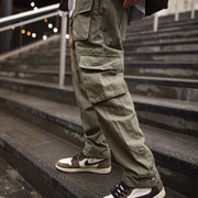 Men Fashion Trousers Multi-Pocket