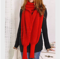 wool scarves for men and women with sleeves