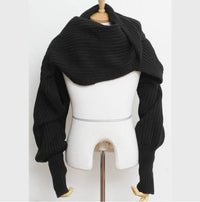 wool scarves for men and women with sleeves