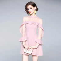 new women Ruffle Dress