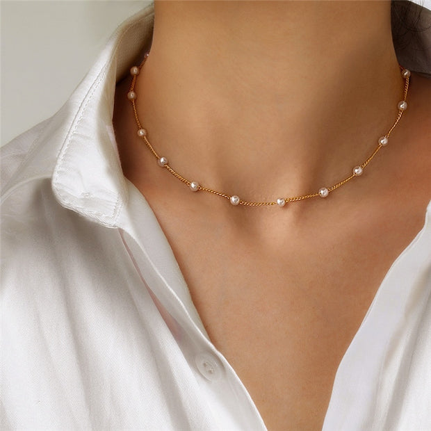 Clavicle Chain Choker Necklace For Women