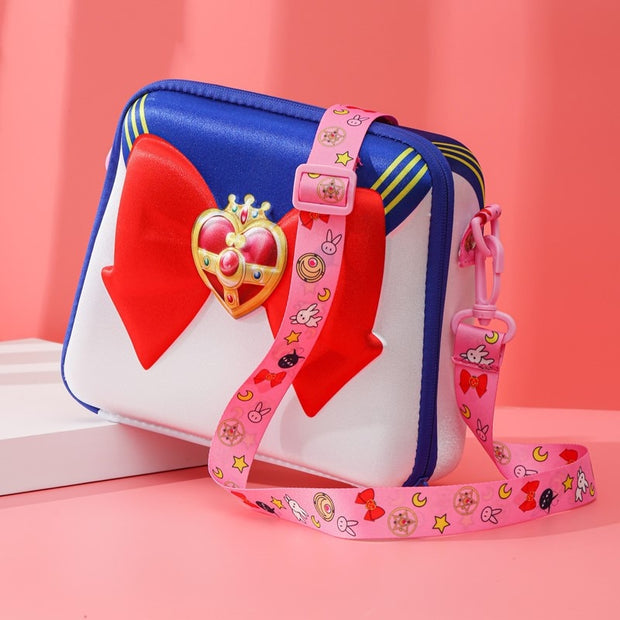 Women Tsukino Usagi 3D Cartoon Bow Shoulder Bag Anime