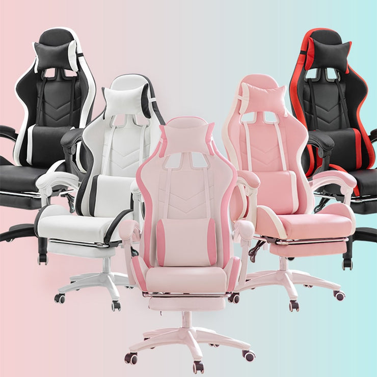 WCG Cute pink gaming chair girl computer chairs