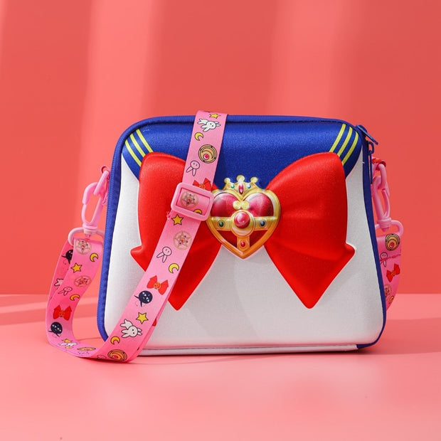 Women Tsukino Usagi 3D Cartoon Bow Shoulder Bag Anime