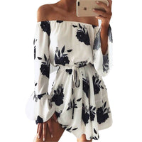 Women Summer Beach Floral Boho Dress