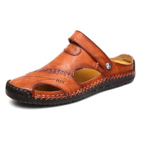 Summer Sandals Men Leathe