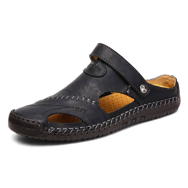 Summer Sandals Men Leathe
