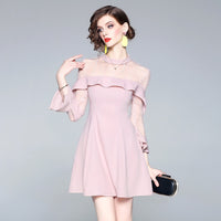 new women Ruffle Dress