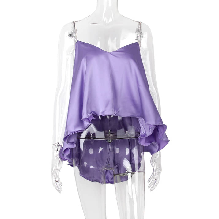 Stretchy Draped Crop Top Women Sexy Shirt