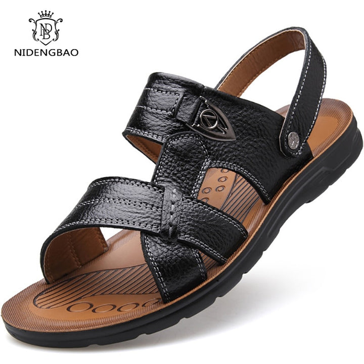 Summer Genuine Leather Beach Sandals