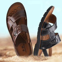 Summer Genuine Leather Beach Sandals
