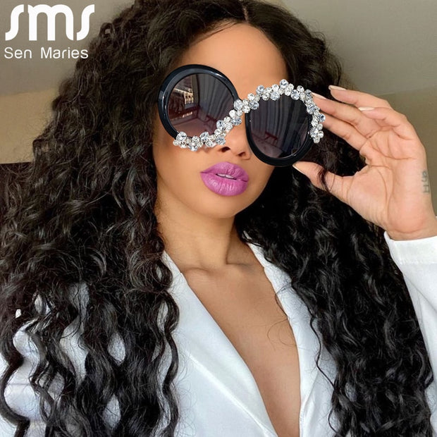 Oversized Round Sunglasses Women