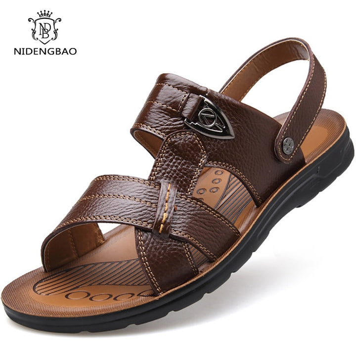 Summer Genuine Leather Beach Sandals