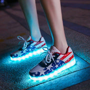 Women men Sneakers  Lighted LED Shoes