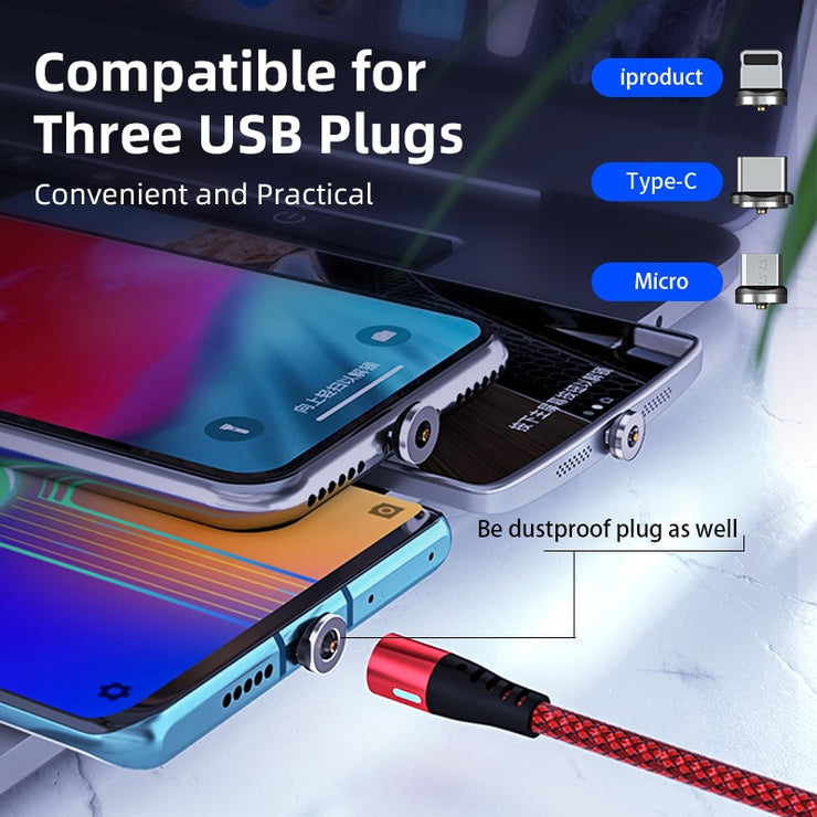 Magnetic Micro USB Type C Cable For iPhone and Others