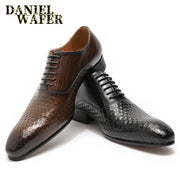 Man Shoes Luxury Genuine Leather