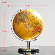 Retro World Globe Learning World Map