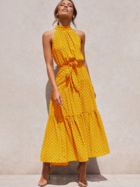 Long Dress Polka Dot Casual Dresses