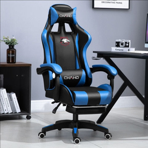 WCG Gaming Chair Office Latex Cushion Bluetooth Computer Chair