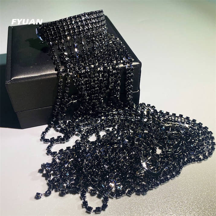 FYUAN Shine Full Rhinestone Hairpins for Women