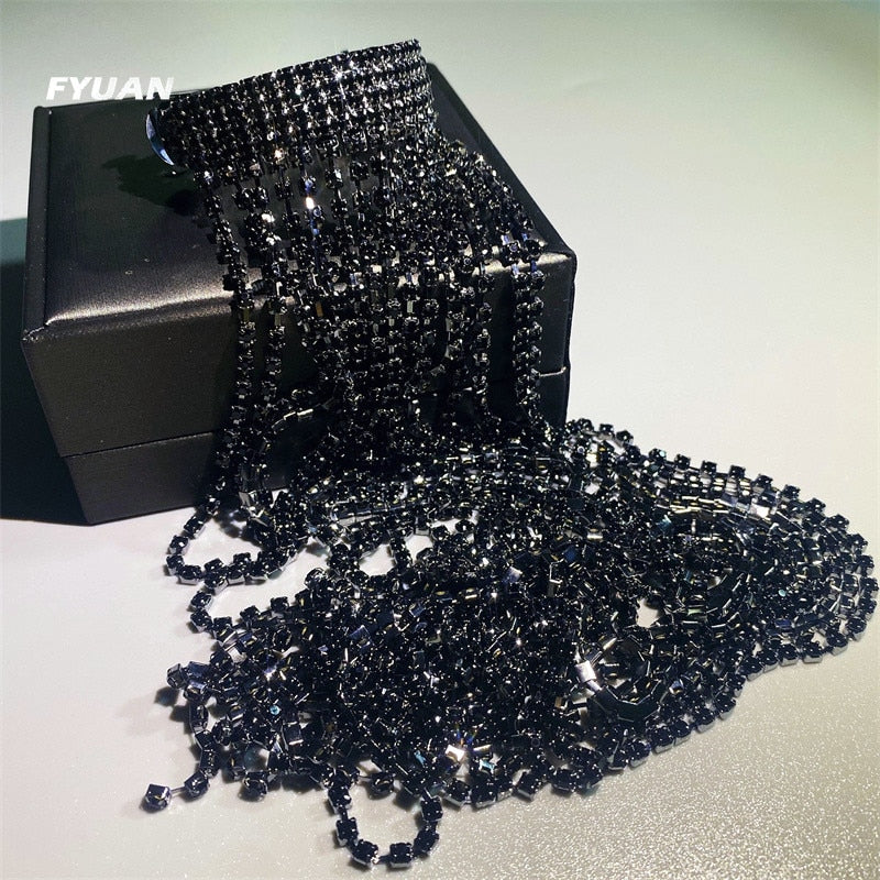 FYUAN Shine Full Rhinestone Hairpins for Women