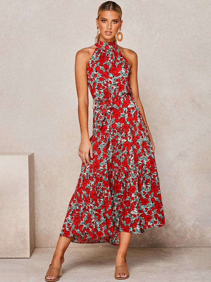 Long Dress Polka Dot Casual Dresses