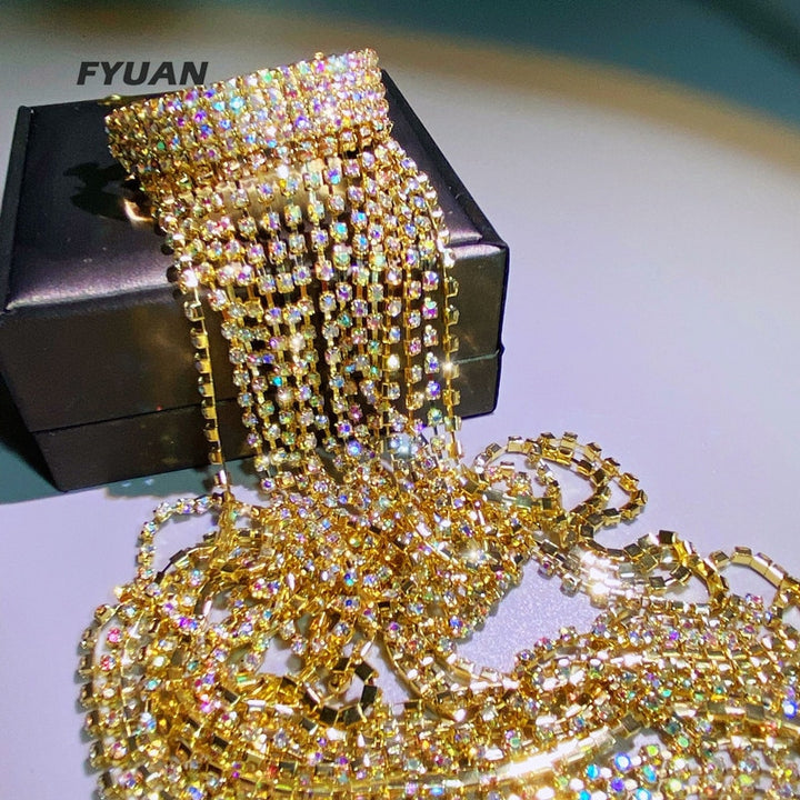 FYUAN Shine Full Rhinestone Hairpins for Women