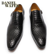 Man Shoes Luxury Genuine Leather