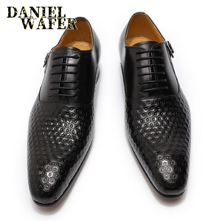 Man Shoes Luxury Genuine Leather