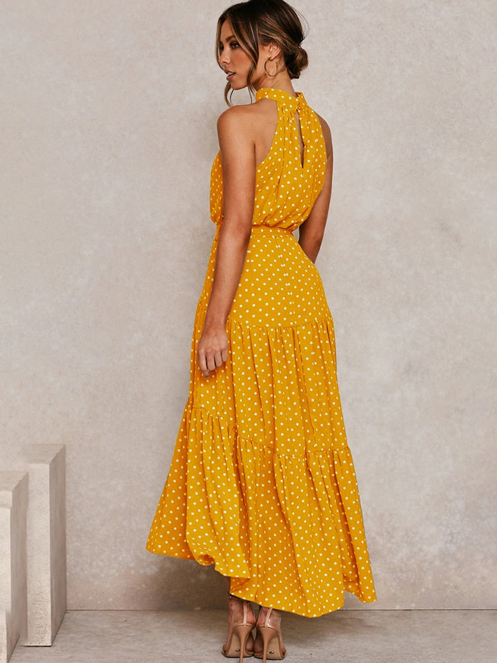 Long Dress Polka Dot Casual Dresses