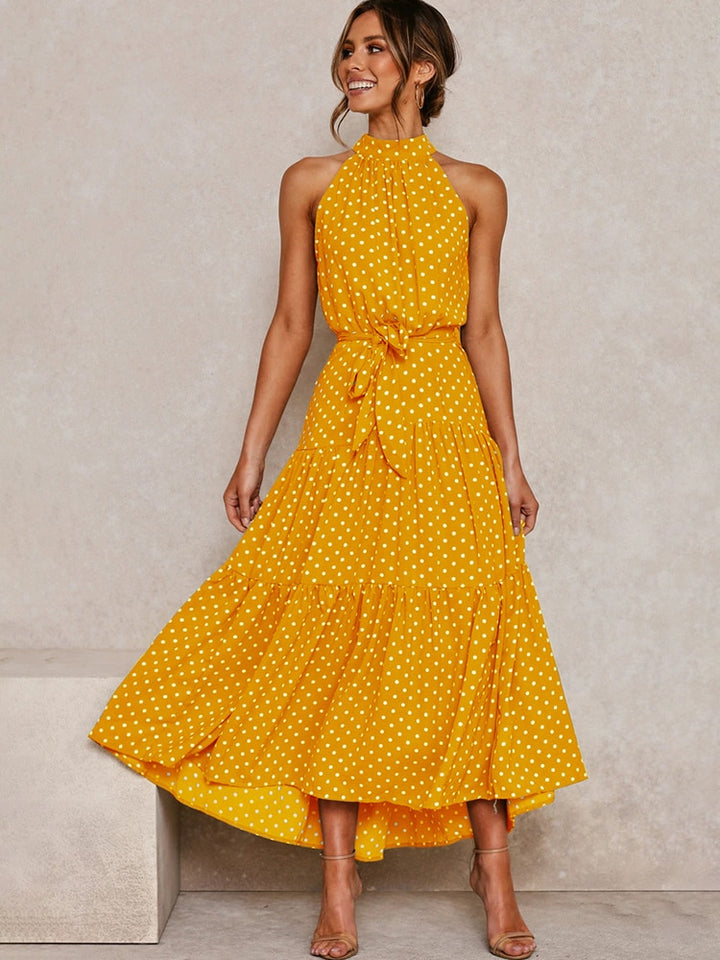 Long Dress Polka Dot Casual Dresses
