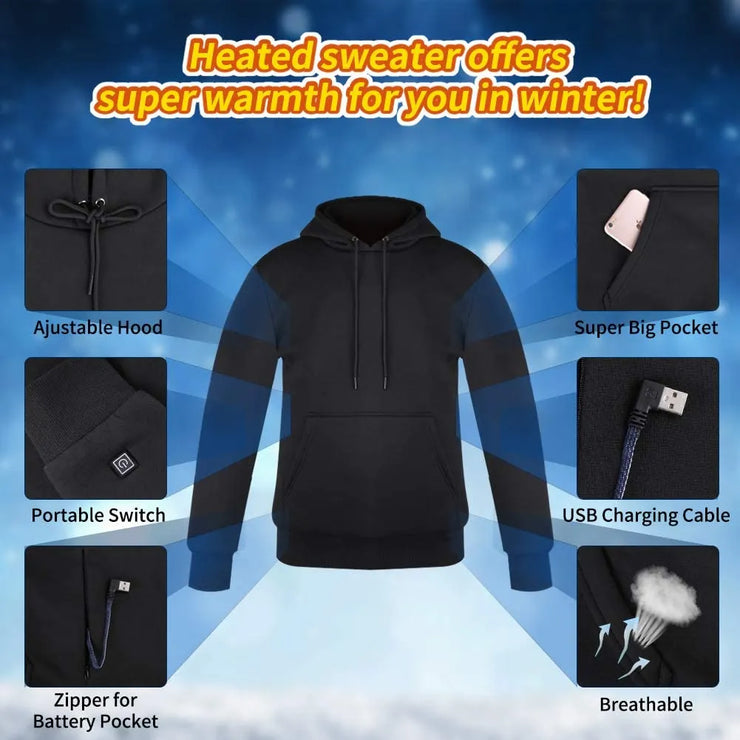 NATOBA USB Heated Hoodies for Men & Women